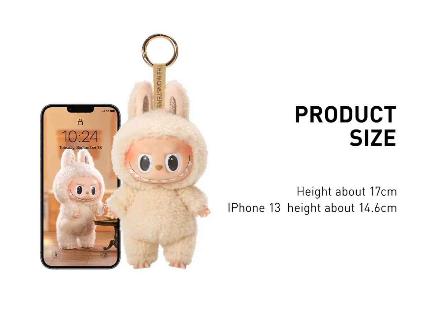 POP MART The Monsters Labubu Exciting Macaron Series Plush Pendant