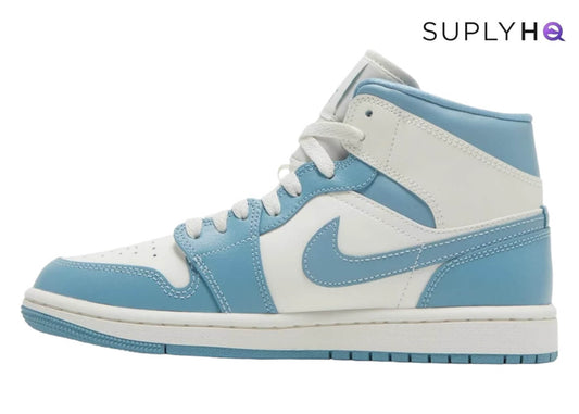 JORDAN 1 MID 'UNC' W