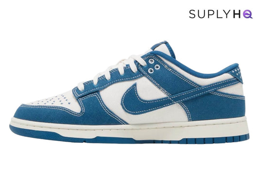 NIKE DUNK LOW 'INDUSTRY BLUE SASHIKO'