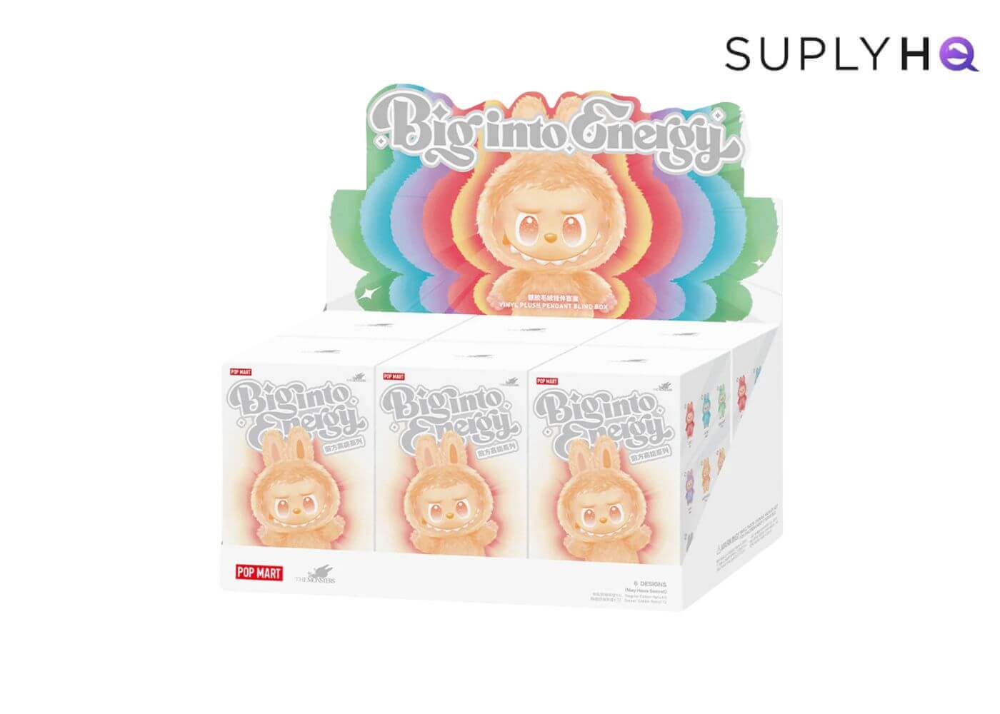 POP MART The Monsters Labubu Big Into Energy Series Plush Pendant