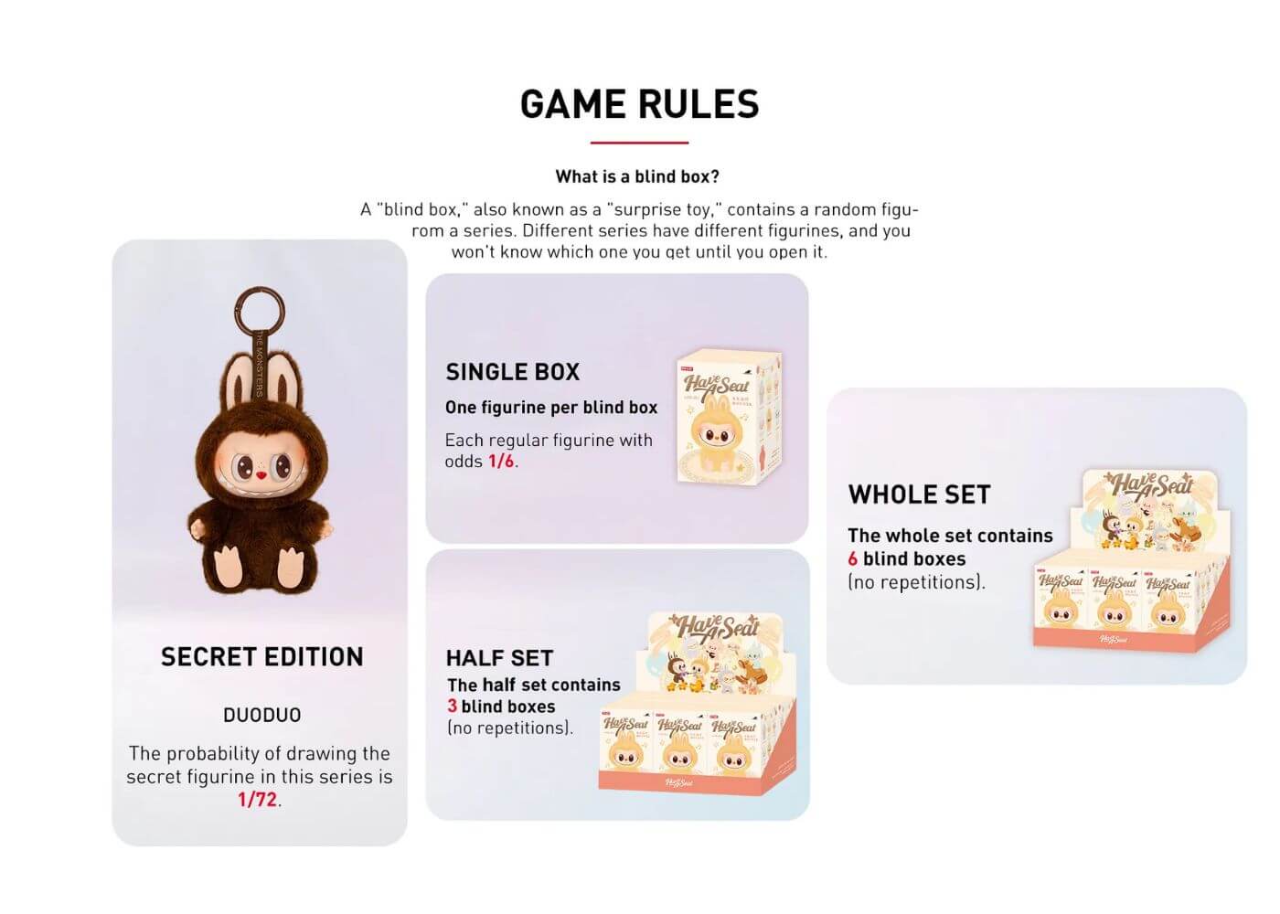 POP MART The Monsters Labubu Have a Seat Series Plush Pendant