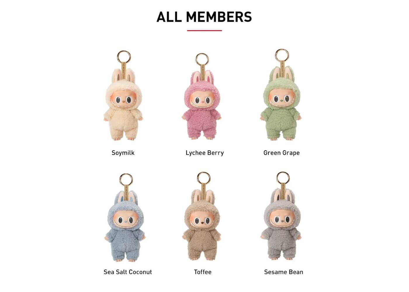 POP MART The Monsters Labubu Exciting Macaron Series Plush Pendant