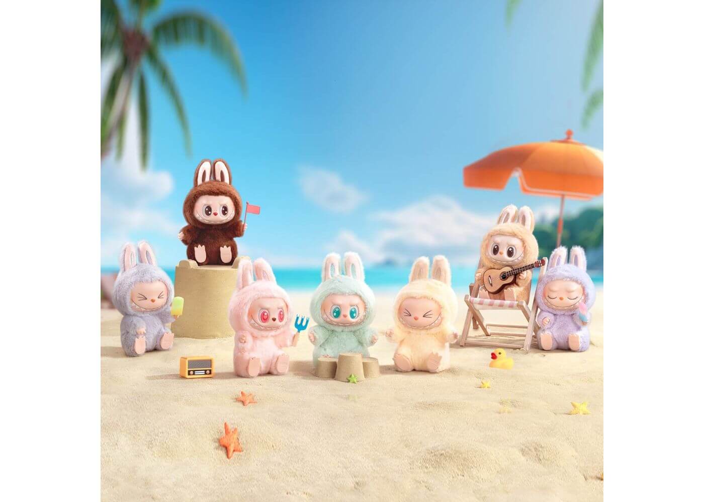 POP MART The Monsters Labubu Have a Seat Series Plush Pendant