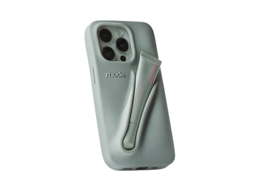 Rhode Lip Case (Grey Soft Blue)