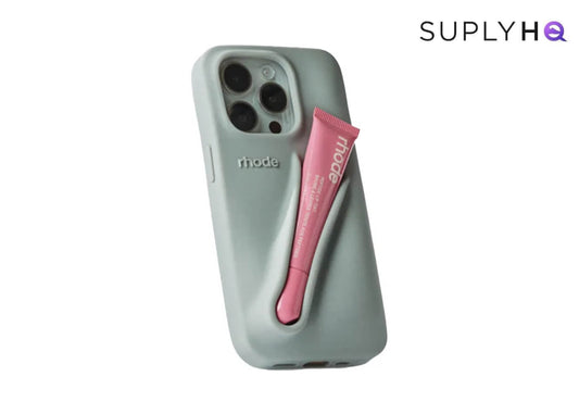 Rhode Lip Case (Grey Soft Blue)