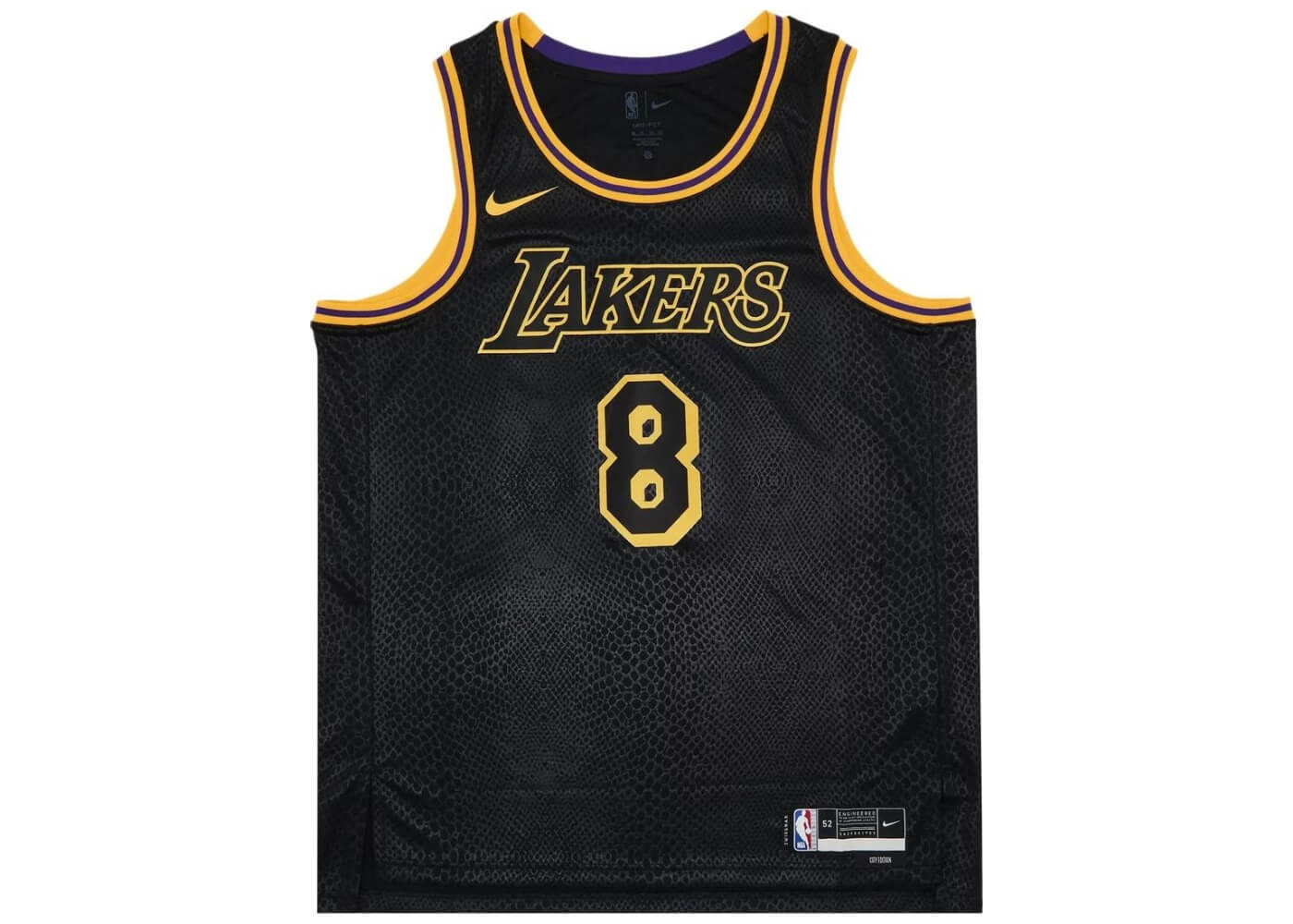 NIKE KOBE MAMBA MENTALITY LOS ANGELES LAKERS CITY EDITION SWINGMAN JERSEY