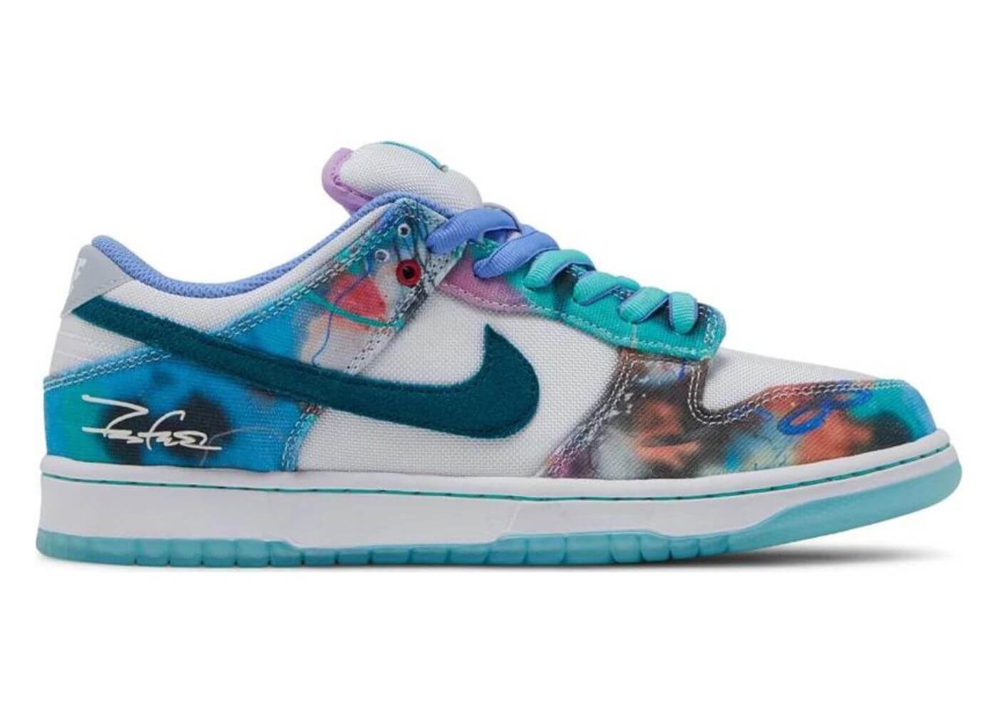 NIKE SB DUNK LOW FUTURA LABORATORIES 'BLEACHED AQUA'